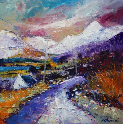 First Snow on the Tobermory Road Mull 24x24